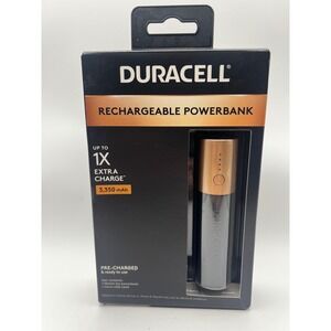 Duracell‎ Rechargeable Powerbank 3350 mAh Portable Charger Black Copper PB1
